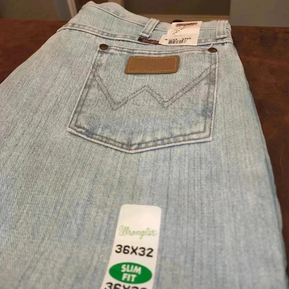 Wrangler  Cowboy Cut 936GBH light blue denim jeans 15.75 oz Vintage - Picture 2 of 5